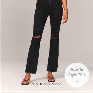 Abercrombie Ankle Straight Ultra High Rise